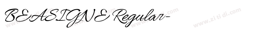 BEASIGNE Regular字体转换